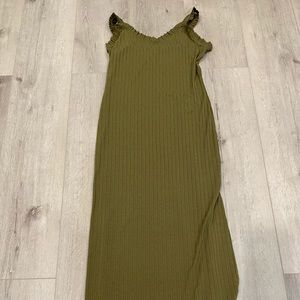 Green Slim Dress Size L